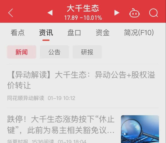 雷竞技APP股权让与凯旋股票却来一个六合板谢幕！由于利好单日被套20%(图2)