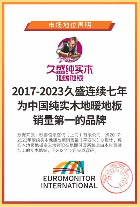 解密“久盛纯实木地暖地板连接7年世界销量第一”——办雷竞技APP事篇